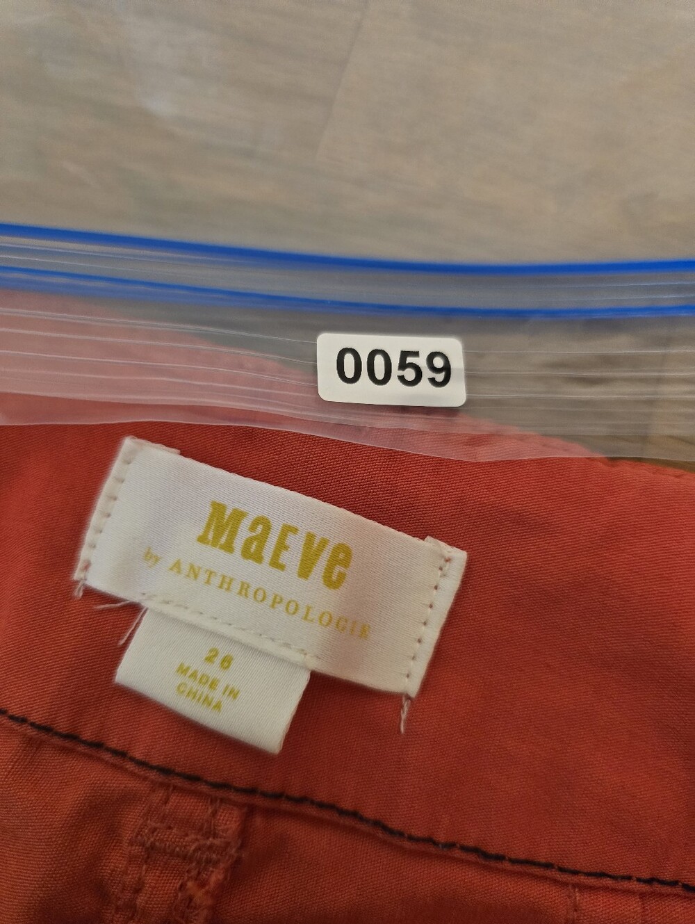 Anthropologie Maeve The Colette Wide Leg Pants Orange 26 Magic Fabric Crop - Picture 5 of 12